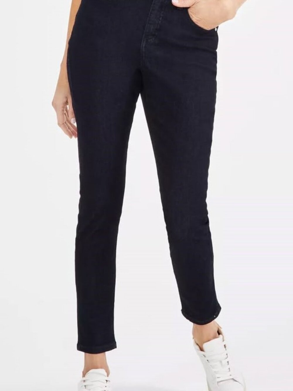 Style & Co Women's Mid-Rise Curvy Skinny Jeans, Size 16, NEW w/tags, Deep Navy